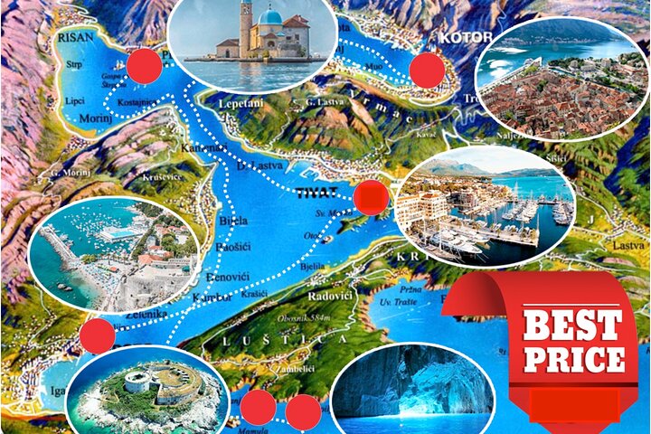 Full-Day Boka Bay Cruise Tour from Budva with Guide