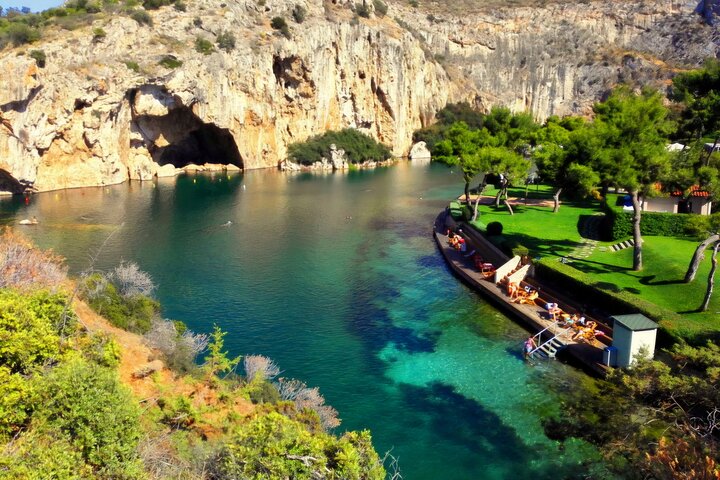 Lake Vouliagmeni Thermal Spa And Temple Of Poseidon Tour