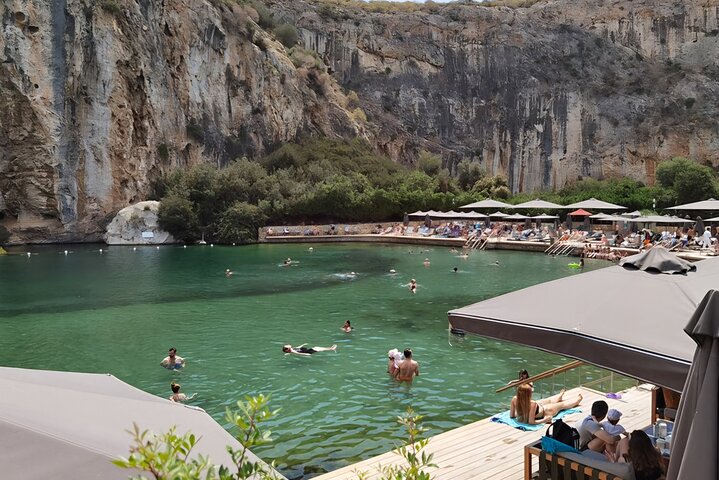 Lake Vouliagmeni Thermal Spa And Temple Of Poseidon Tour