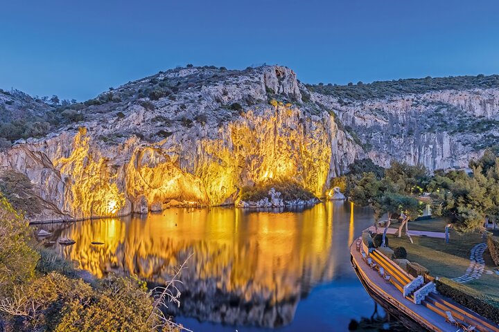 Lake Vouliagmeni Thermal Spa And Temple Of Poseidon Tour