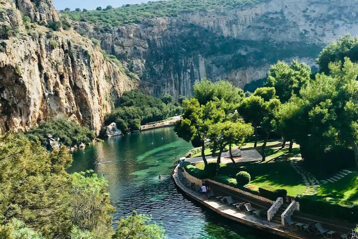 Lake Vouliagmeni Thermal Spa And Temple Of Poseidon Tour
