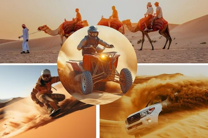 Doha Desert Safari, QuadBike,Dune buggy, Sandboarding & CamelRide