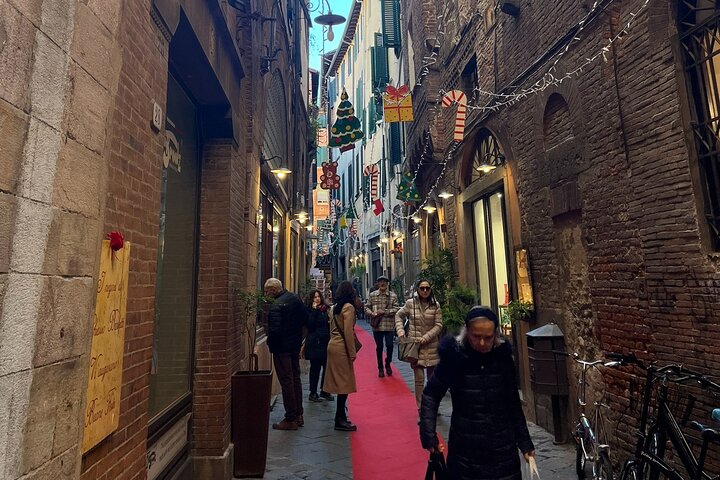 Lucca tour and Pisa Tower + WineTasting by van from Livorno Port