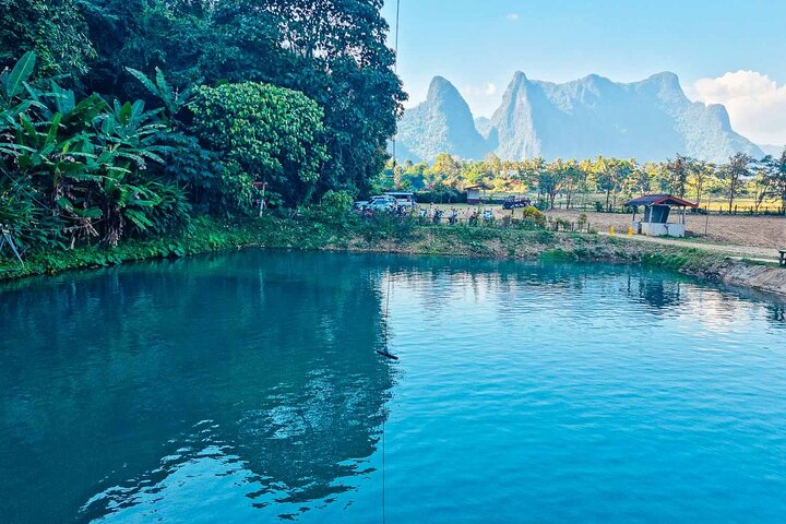 Vang Vieng Tour B Nam Xay Viewpoint Hike and Blue Lagoon 1 Tour