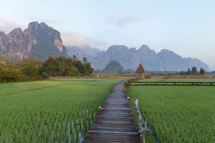 Vang Vieng Tour B Nam Xay Viewpoint Hike and Blue Lagoon 1 Tour