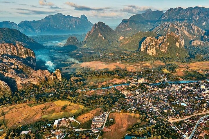 Vang Vieng Tour B Nam Xay Viewpoint Hike and Blue Lagoon 1 Tour
