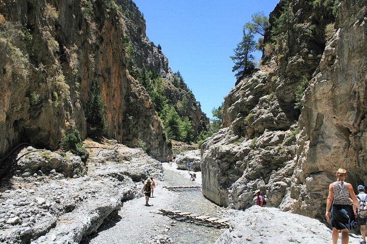 Crete : Samaria Easy way Gorge from Sfakia with Private Transfer