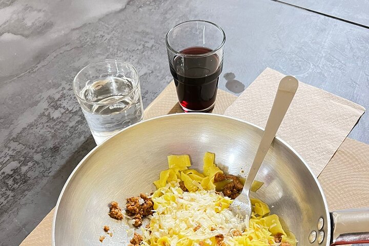 Bologna Local Pasta Cooking Class, Ragu, Spritz, Wine & Gelato