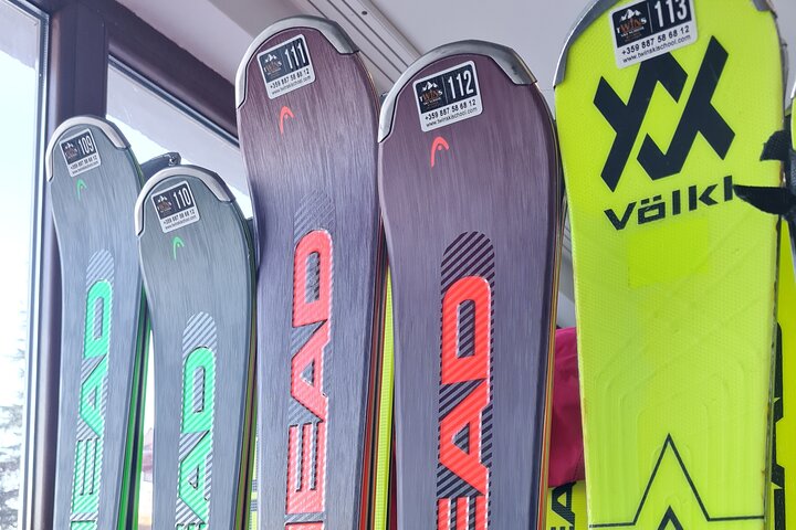 Ski and snowboard equipment in Bansko,Bulgaria