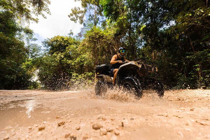Cancun ATV Jungle Adventure, Ziplines, Cenote and Tequila Tasting