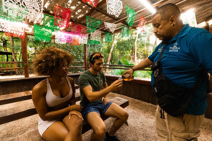 Cancun ATV Jungle Adventure, Ziplines, Cenote and Tequila Tasting