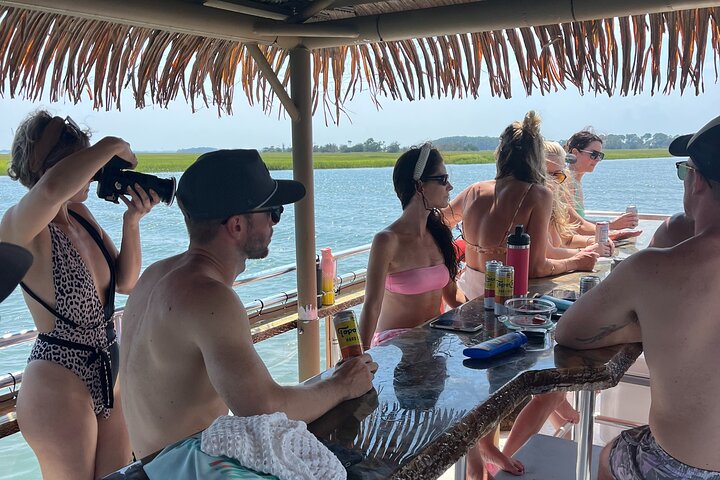 2-Hour Tiki Boat Tour in Folly Beach