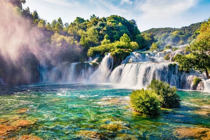 Krka Waterfalls & Primošten from Trogir, Seget, Čiovo & Kaštela