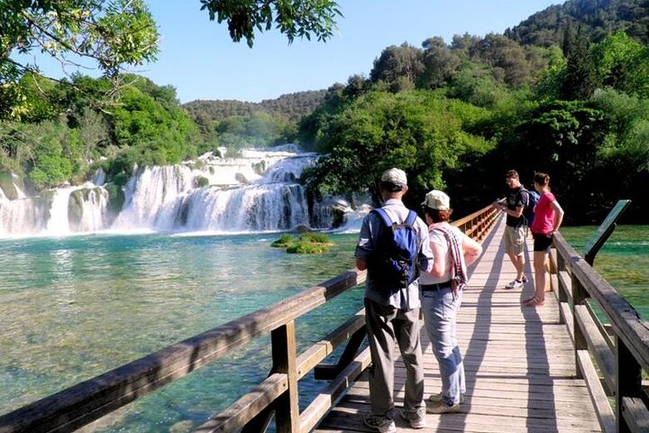 Krka Waterfalls & Primošten from Trogir, Seget, Čiovo & Kaštela