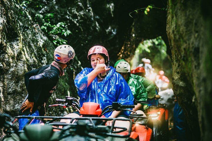 Kuber ATV Bali through River, Rice Field, Tunnel and Waterfall
