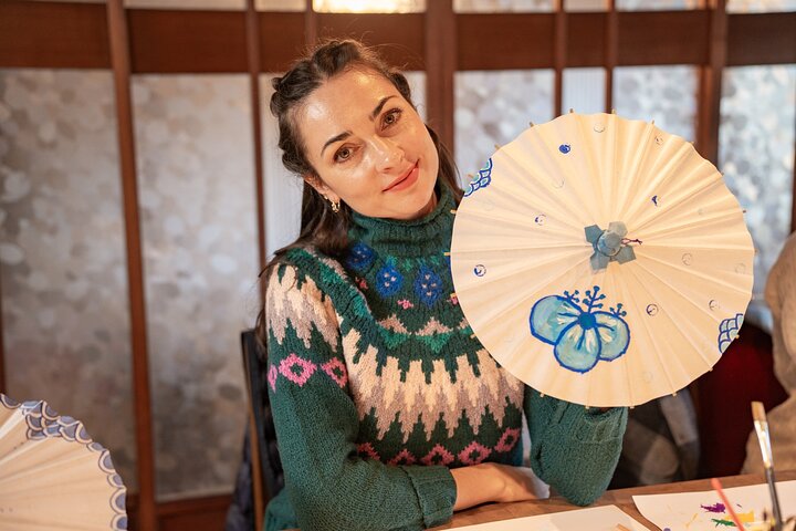 Lantern and Mini Japanese Umbrella Painting with Artisan Visit