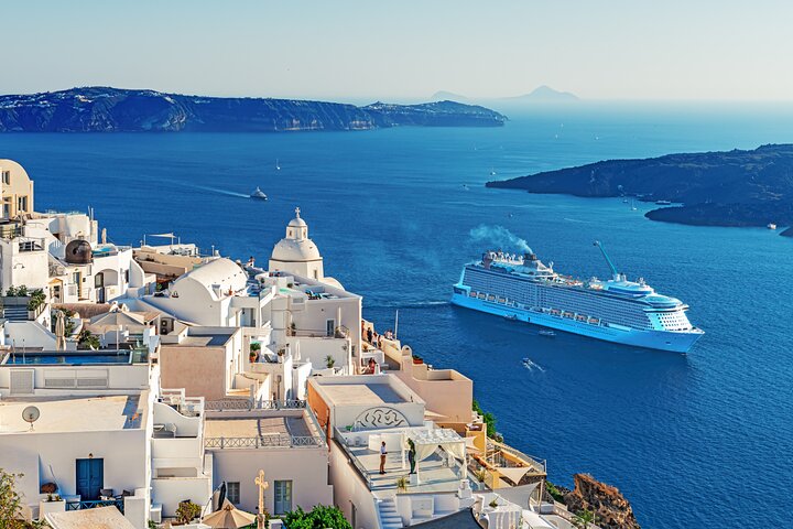 SKIP CABLE CAR® Santorini for Cruise Ships with Boat Transfers
