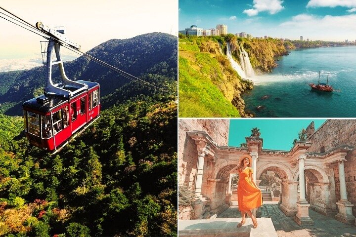 Belek /Antalya : City Tour w/ Waterfalls & Boat Trip & Cable Car