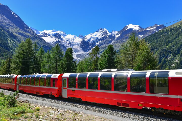 From Milan: St. Moritz and Panoramic Bernina Express Tour