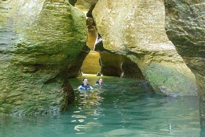 Cave, Waterfall and River Adventure in Charco Azul from San Juan