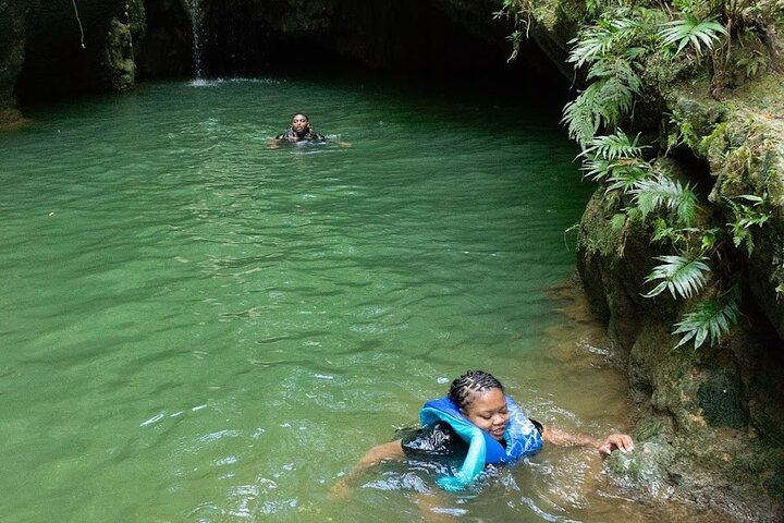 Cave, Waterfall and River Adventure in Charco Azul from San Juan