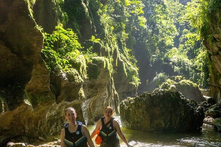 Cave, Waterfall and River Adventure in Charco Azul from San Juan