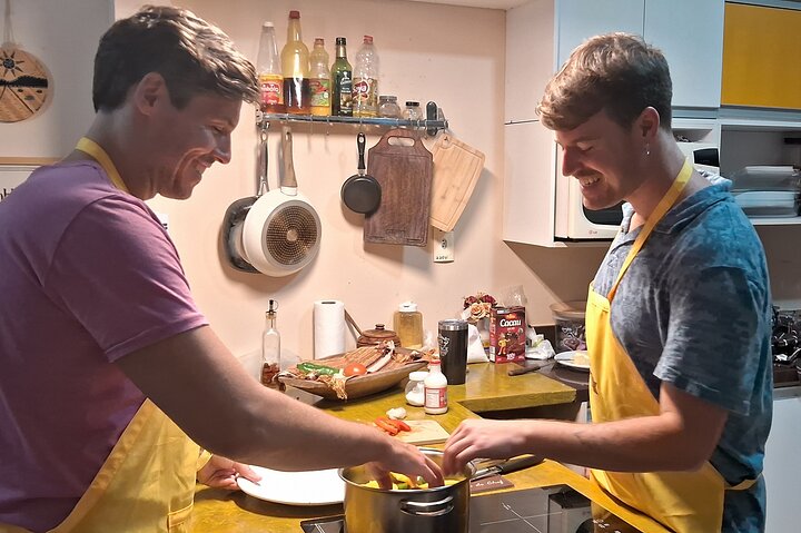 Cooking class in Salvador, fun hands on experience with caips