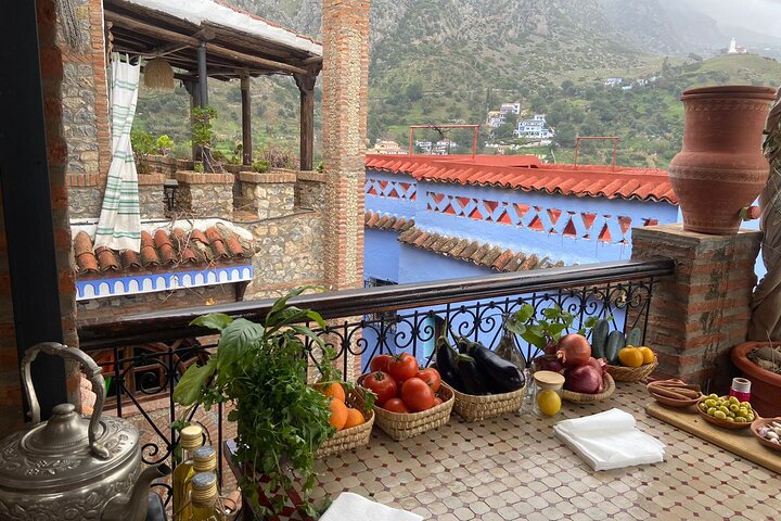 Chefchaouen Private Cooking Class with Mountain View