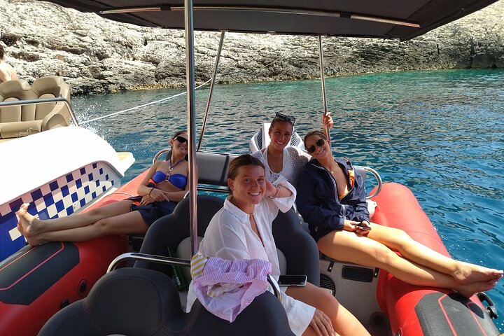 Blue Cave & Hvar, 5 Islands Speedboat with Luxury Seats in Shade