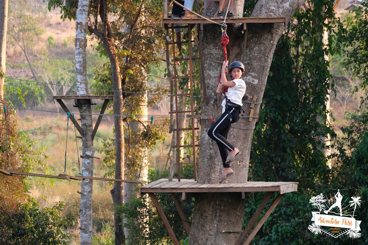 Fandee Hanging Park - Ziplines & Monkey Bridges in Tad Lo