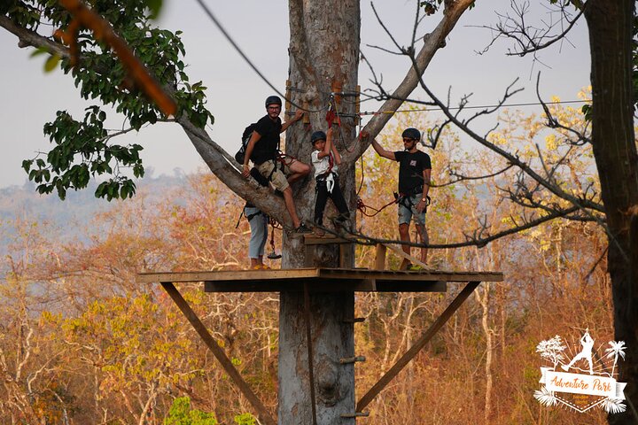 Fandee Hanging Park - Ziplines & Monkey Bridges in Tad Lo