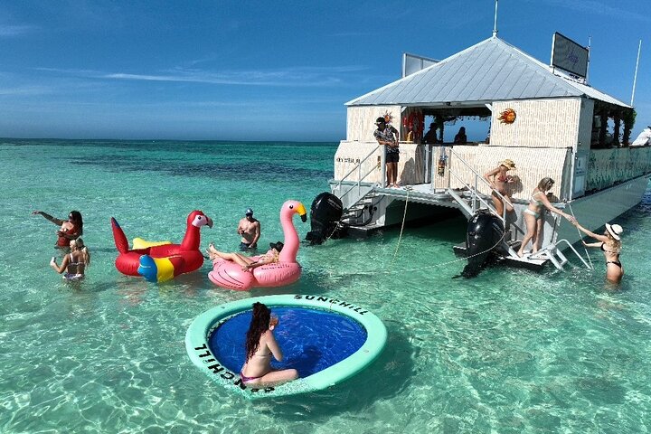 Key West Sandbar Safari on One of a Kind Tiki Boat