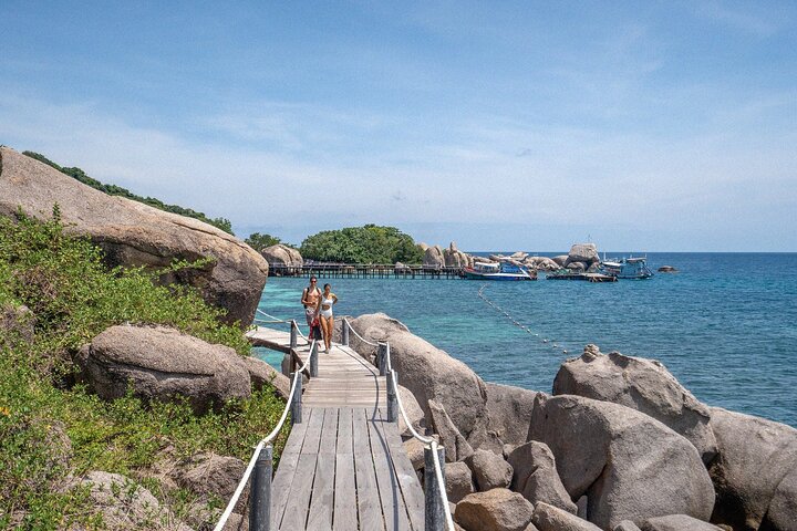 Koh Samui: Koh Tao & Koh Nang Yuan Snorkeling Tour by Speed Boat