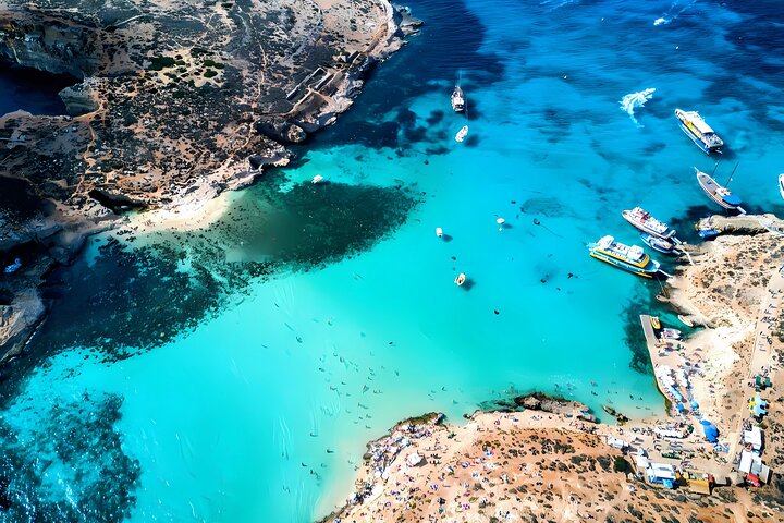 Malta Private Boat Trip to Comino, Blue & Crystal Lagoon, & Gozo