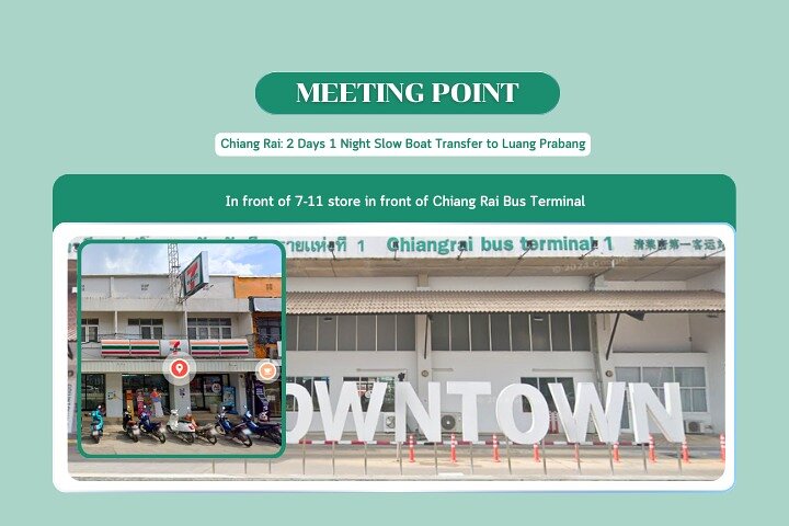 Chiang Rai: 2 Days 1 Night Slow Boat Transfer to Luang Prabang