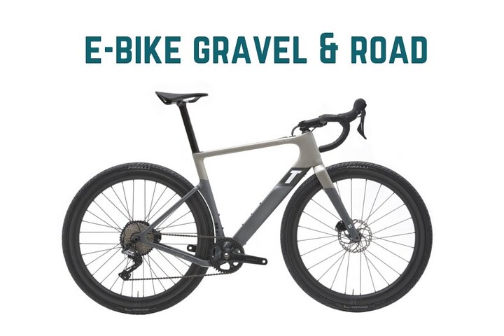 Rental E Bike Gravel Road and Guided Tours