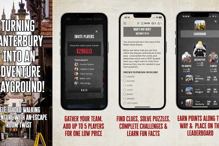 Canterbury Self Guided Treasure Hunt & Outdoor Exploration Game