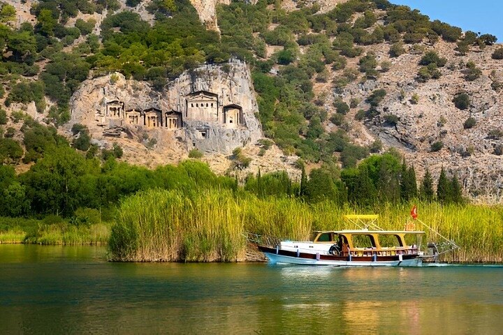 Marmaris Dalyan Turtle Beach Tour : Lunch&Mud Baths&King Tombs
