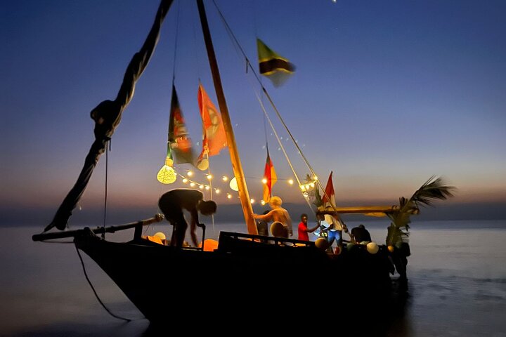 Exclusive Private Sunset Dinner Sail along North Coast Zanzibar
