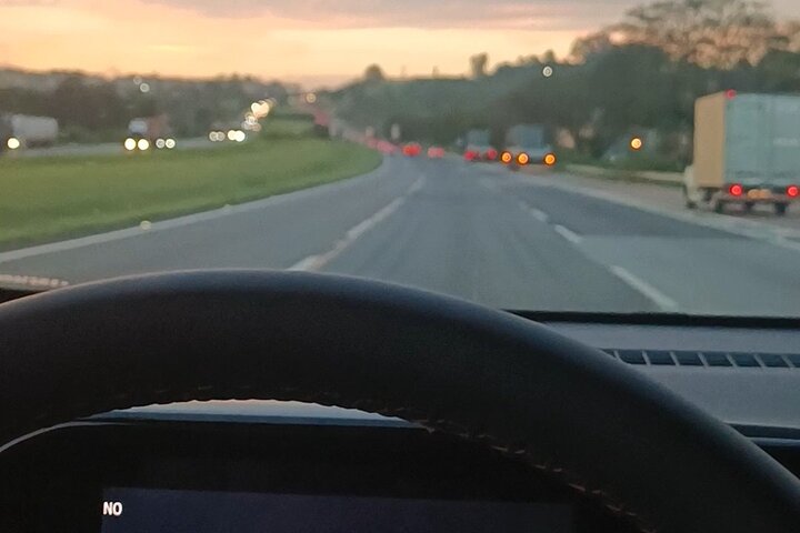 Taxi from Guarulhos Airport to São Paulo.