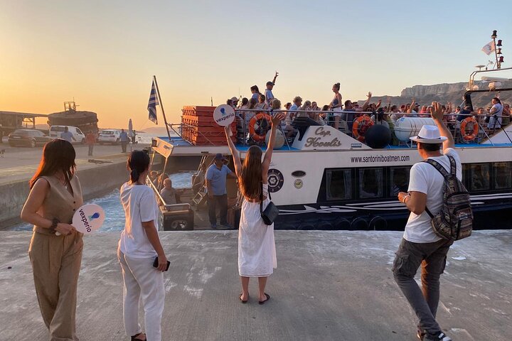 SKIP CABLE CAR® Santorini for Cruise Ships with Boat Transfers