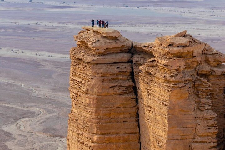 Edge of the World by 4x4 Car, Camels, Gazelles & Sunset