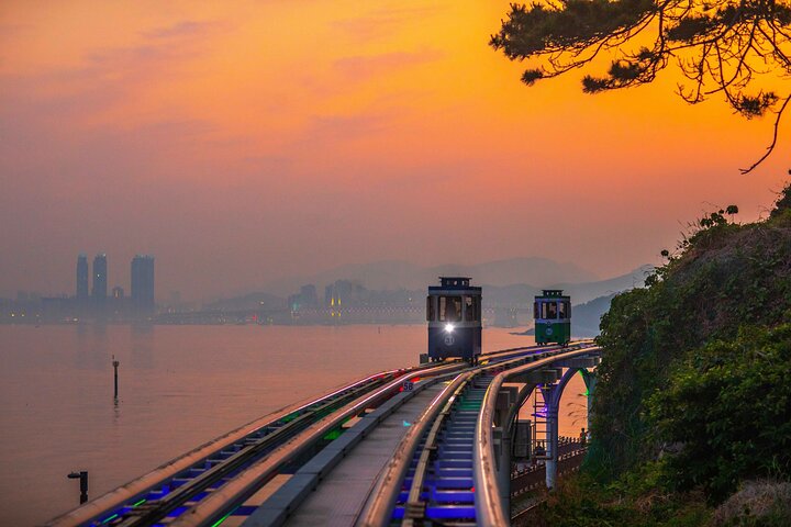 Sunset Haeundae Sky Capsule and Busan Night view Tour from Busan