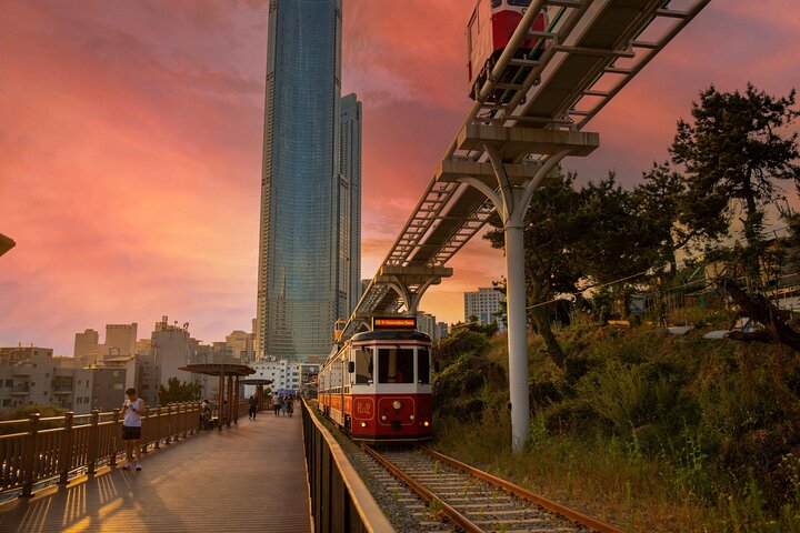Sunset Haeundae Sky Capsule and Busan Night view Tour from Busan