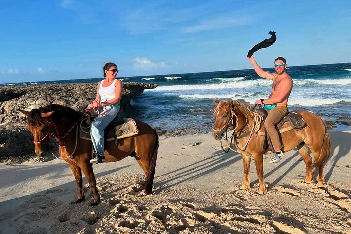 Aruba Ecological & Coastline Horseback Ride with Beach Photo Stop