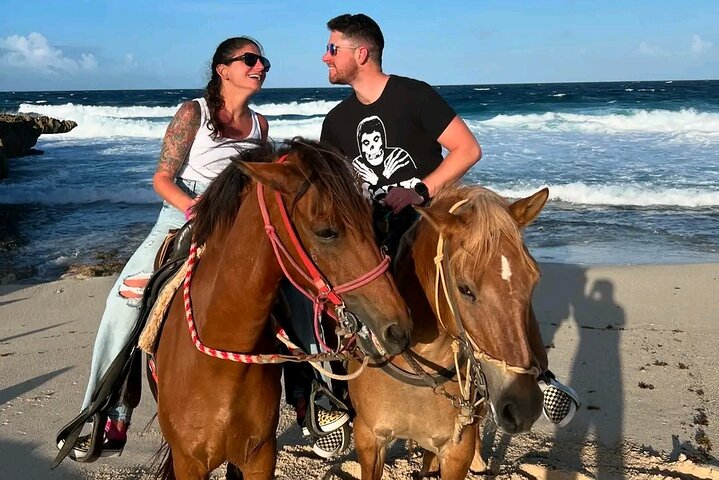 Aruba Ecological & Coastline Horseback Ride with Beach Photo Stop