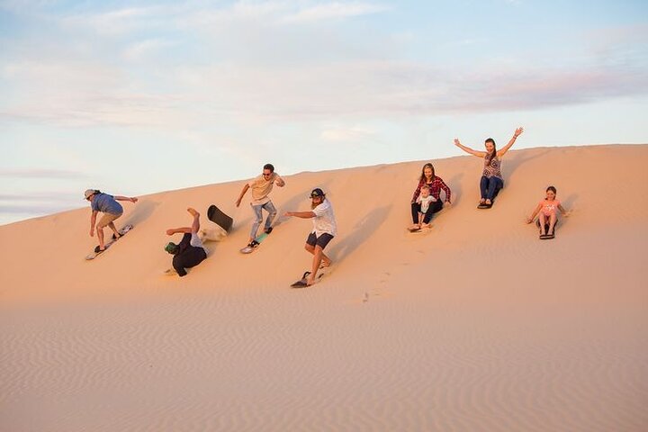 Agadir/Taghazout: Sunset Sandboarding Quad Bike & Moroccan Dinner