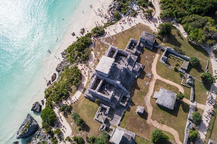 Tulum highlights tour, Cenote & Jungle Village pick up included