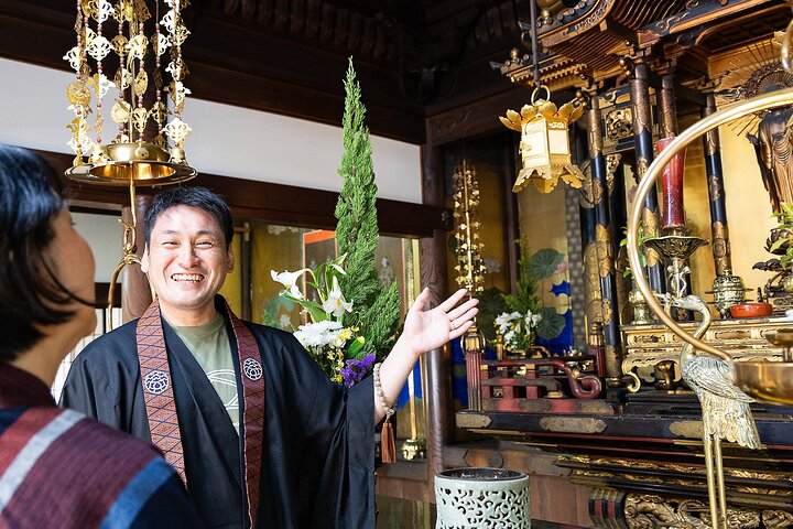 Temple & Local Life Walking Tour with a Monk near Kyoto