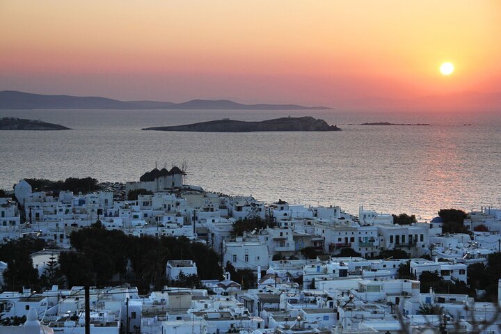 Mykonos Catamaran Sunset Cruise with Meal, Drinks & Transfer